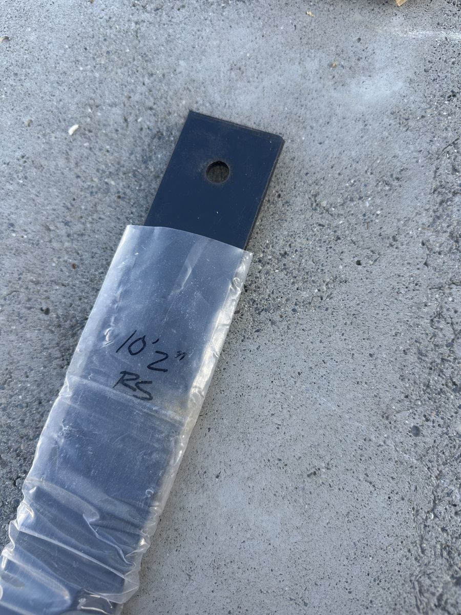 10'2" Black Sliding Barn Door Track