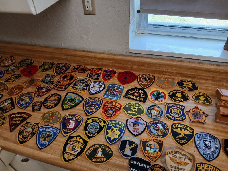 Vintage Police & Law Enforcement Patch Lot Collection State Trooper Sheriff