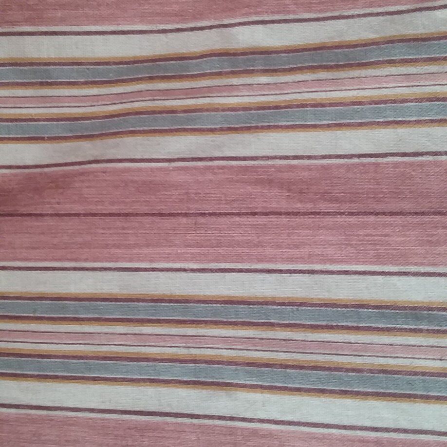 PINK AND GRAY STRIPED FABRIC ...2 YARDS