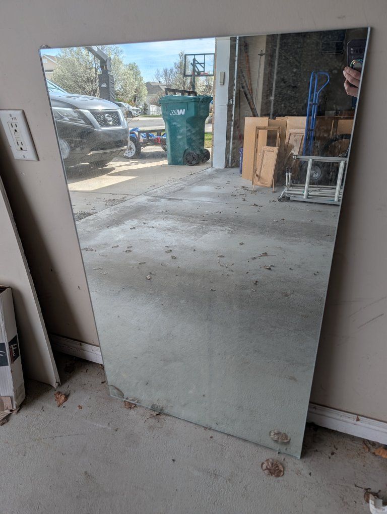 Large Vanity Mirror Rectangular discolored corner