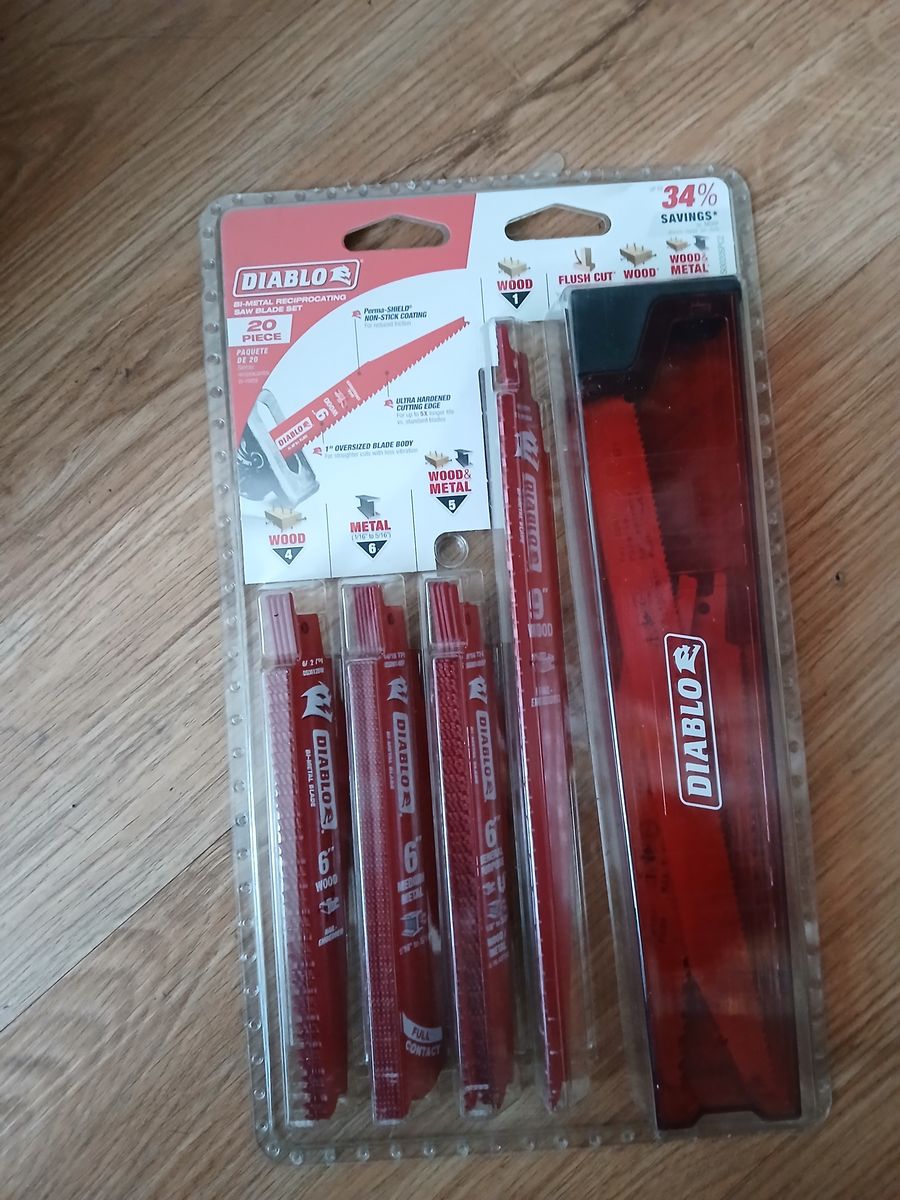 NEW Diablo 20-Piece Bi-Metal Demolition Reciprocating Saw Blade Set (DS0020SPC2)