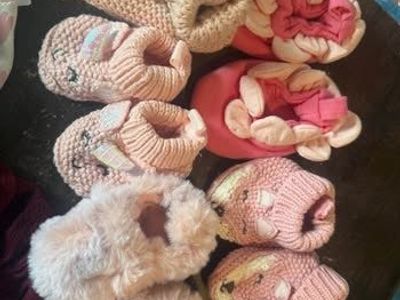 Baby Girl Newborn Booties