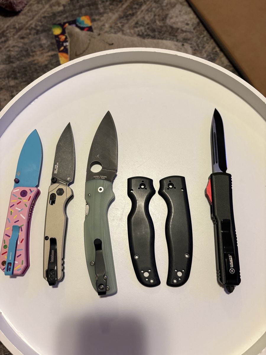 Knife Bundle-Spyderco, Kershaw, Krate, WE.
