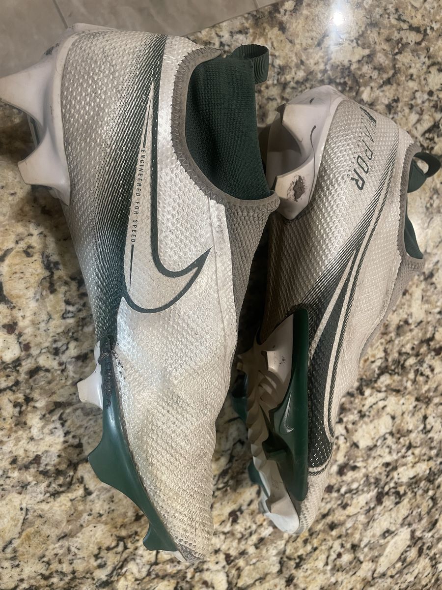 Nike Vapor Edge Pro 360 11.5 men’s Football Cleats White Green 