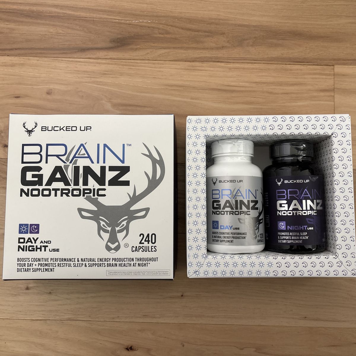 Bucked Up  Rian Gainz Nootropic Day And Night