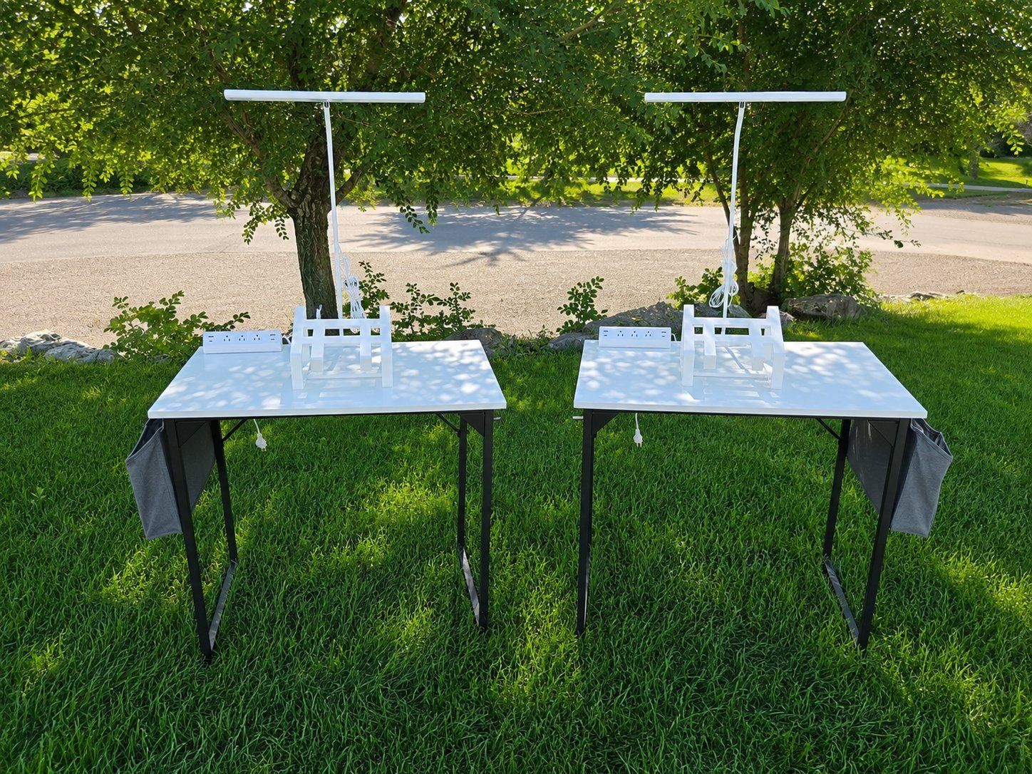Complete Student Desk / Homeschool Workstation – Lamp, Laptop Stand & More!