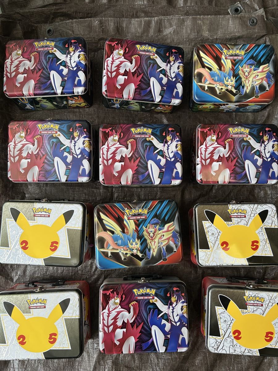 Pokémon lunchbox tins