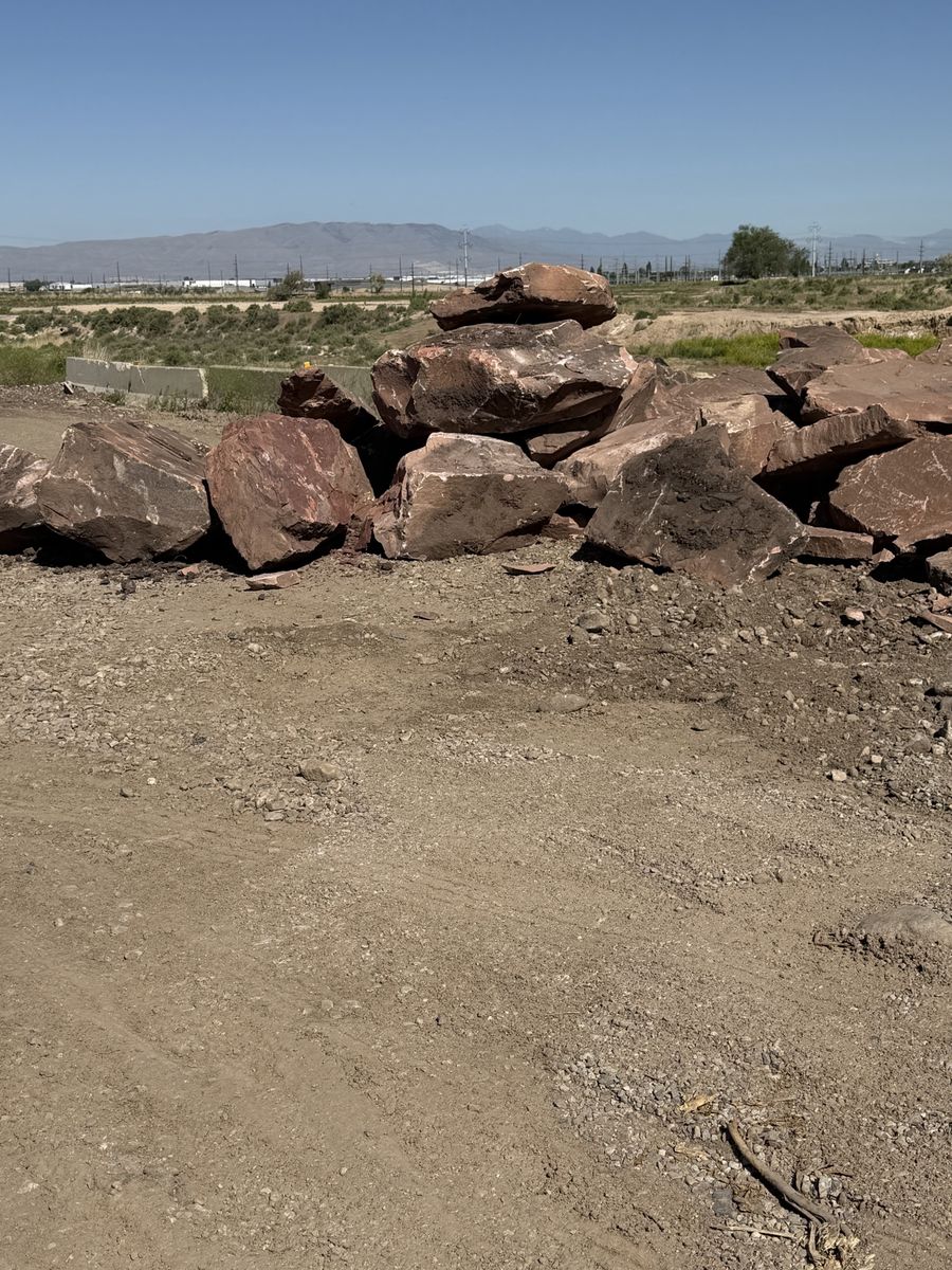 Red boulders