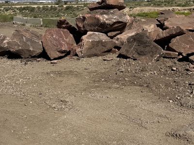 Red boulders