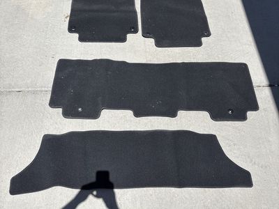 Honda Odyssey Black Carpet Floor Mat Set 2018-2023