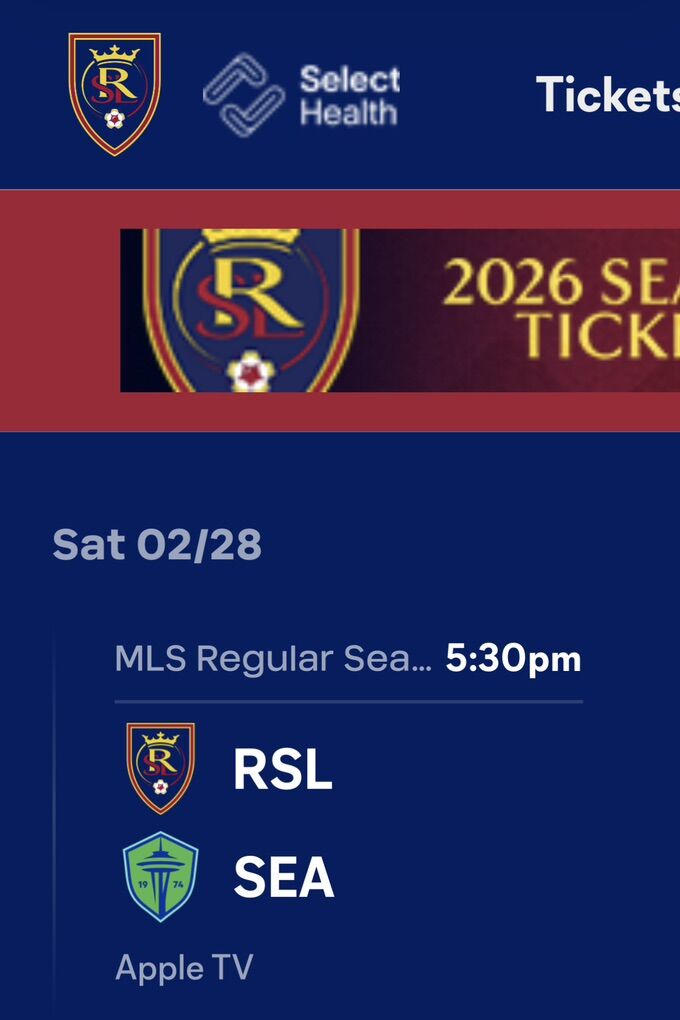 RSL vs Seattle