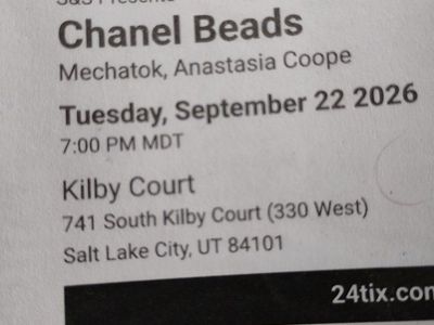 Chanel Beads Sept 22 Kilby Court Sold Out