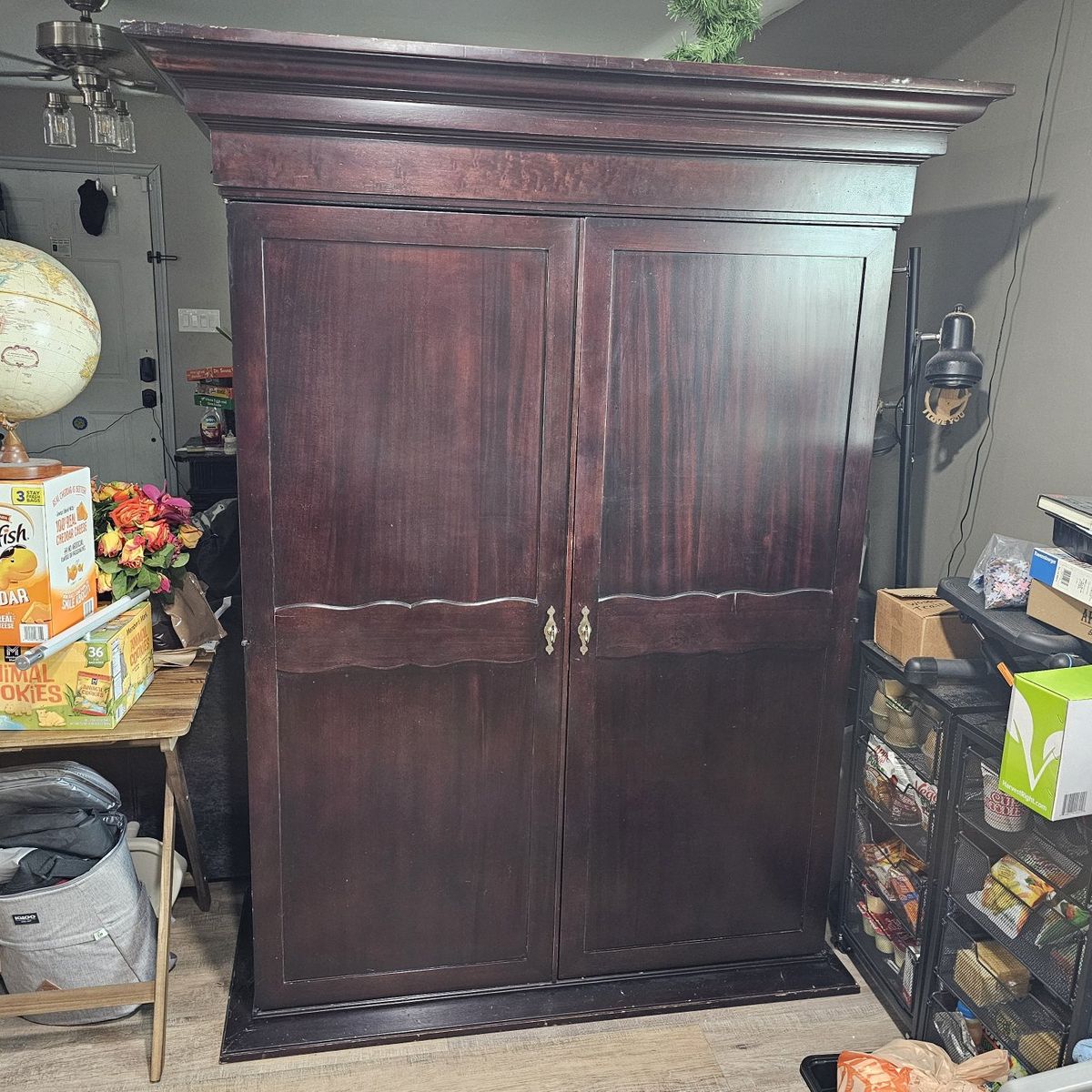 Bernhardt Dark Wood Armoire