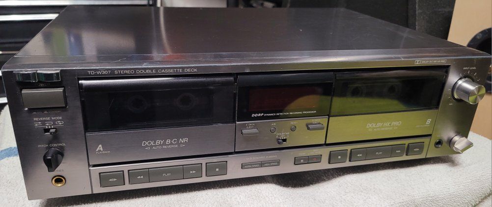 jvc dual cassette player