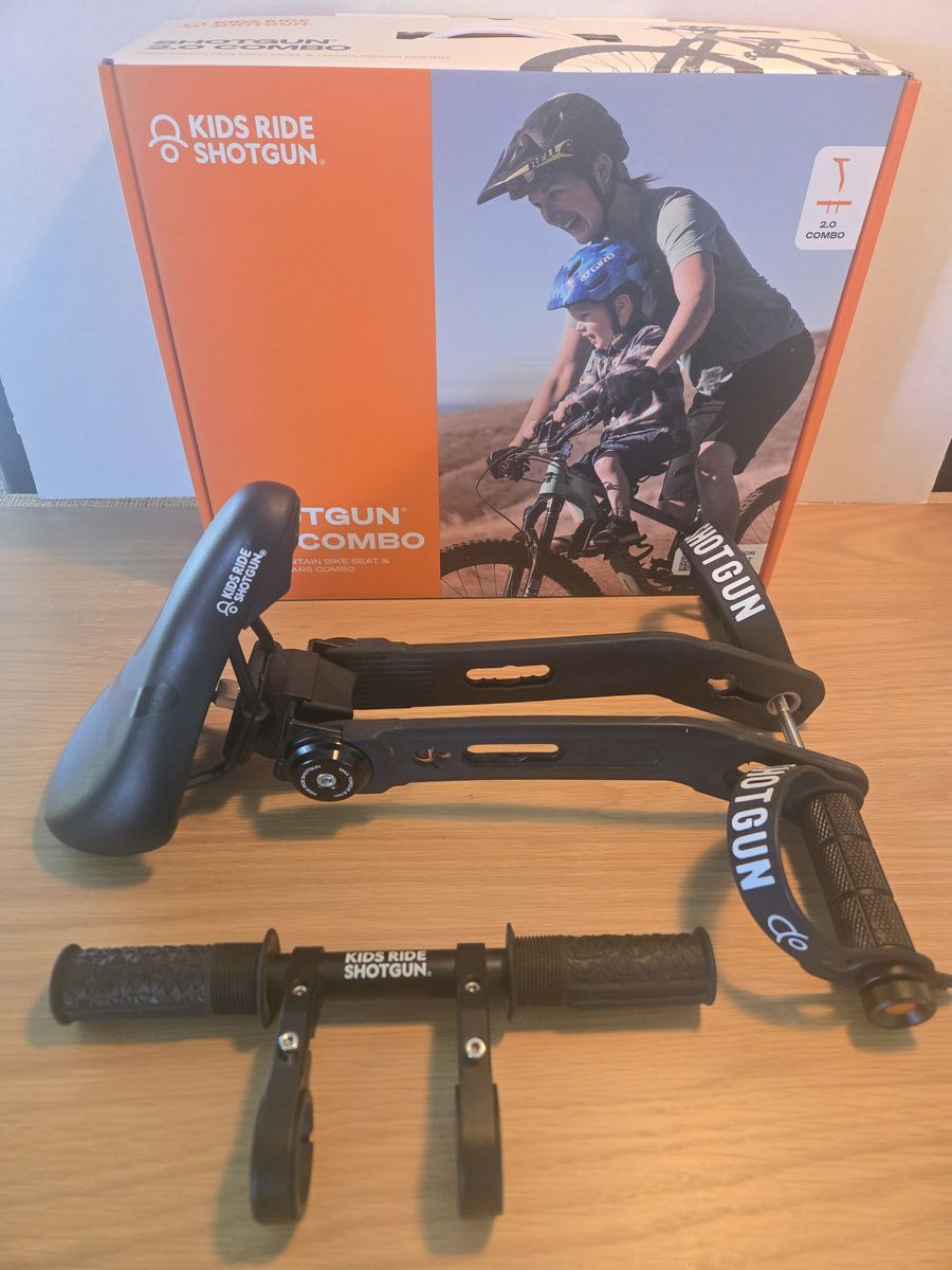 Kids Ride Shotgun_Mountain Bike Child Seat & Handlebar Combo 2.0, Front-Mounted
