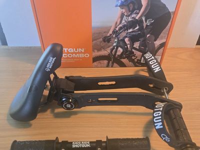 Kids Ride Shotgun_Mountain Bike Child Seat & Handlebar Combo 2.0, Front-Mounted