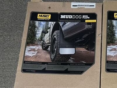 4 Husky Liners Muddog Rear Mud Flaps-12 in. with Weight - 2 Sets (4 total mud flaps)
