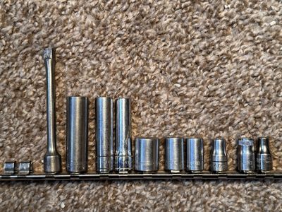 Craftsman 1/4 in. SAE MM Socket Set Extension with Rail USA Tools
