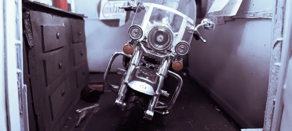 1/12 Scale scratchbuilt Harley Davidson diorama