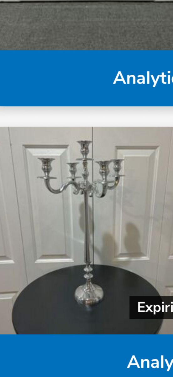 Silver Plated High End Taper Candle Holder