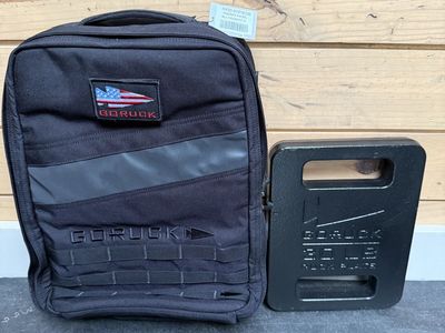 New GoRuck Rucker 4.0 with 30,20,10 pound weights