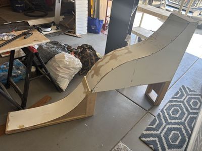Unfinished Wooden kid fun Ramp