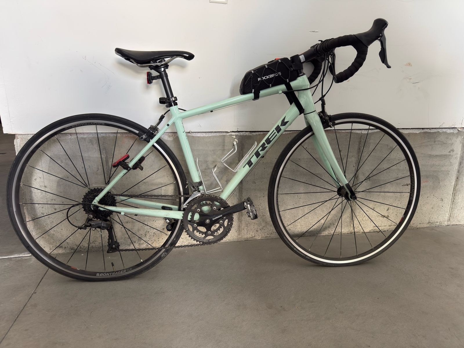 Trek Domane AL 2 Road Bike - Light Green, Shimano Claris, Bontrager Wheels, Frame Bag Included