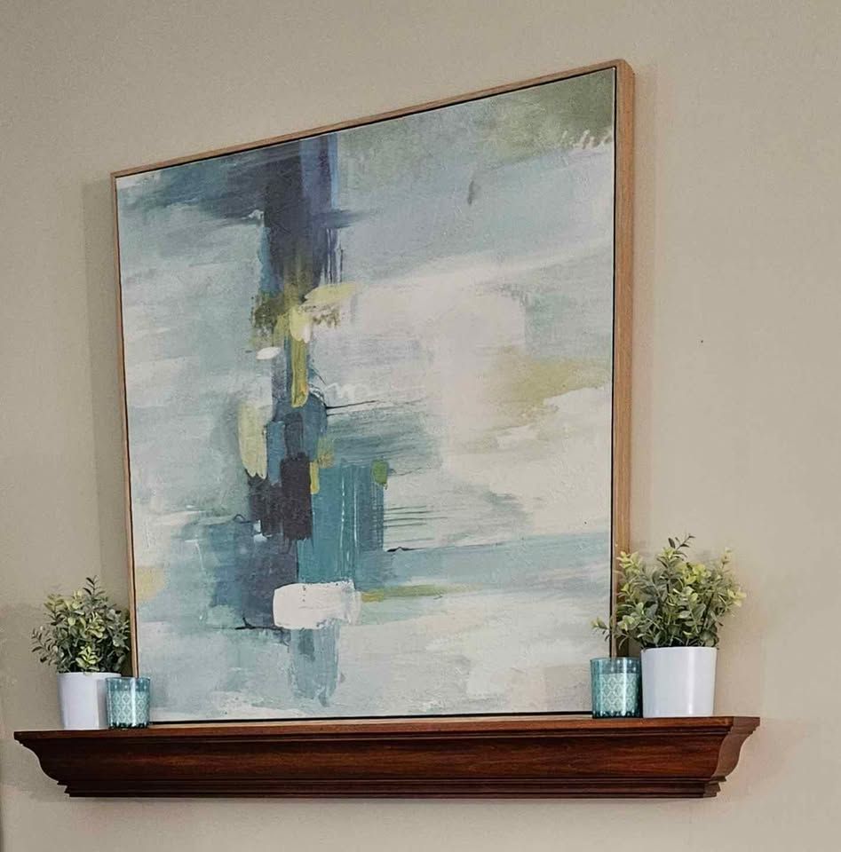 48" Pottery Barn floating wall shelf/mantel