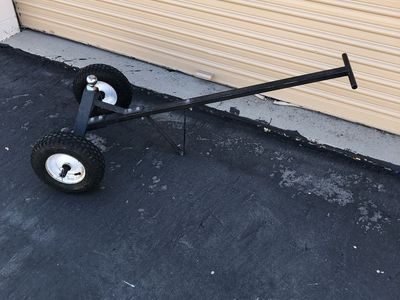 Heavy-Duty Manual Trailer Dolly with Hitch Ball and Pneumatic Tires