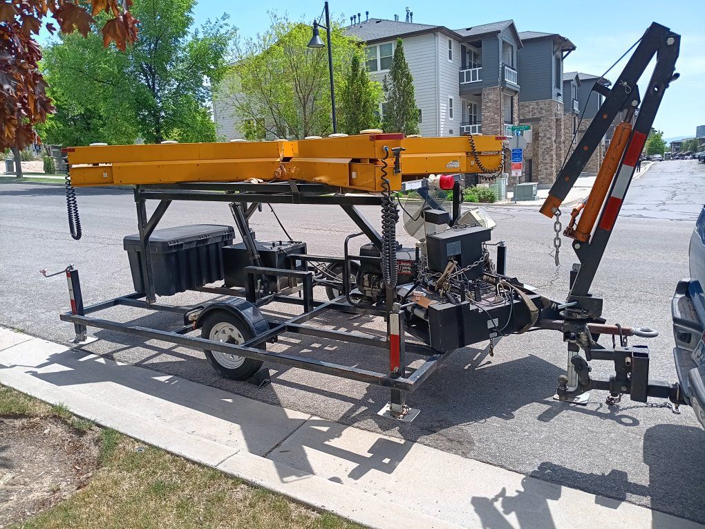 trailer with compartments lights etc