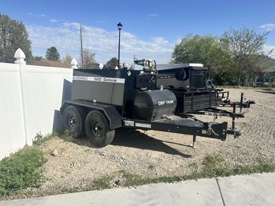 500 gallon diesel gas tank trailer WITH DEF