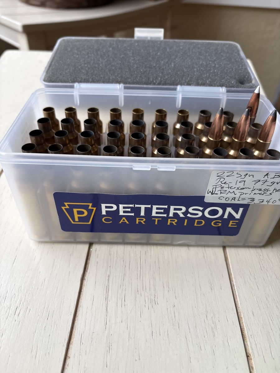 Peterson Cartridge .33 Nosler Reloading Brass/Cases - 50 Count,