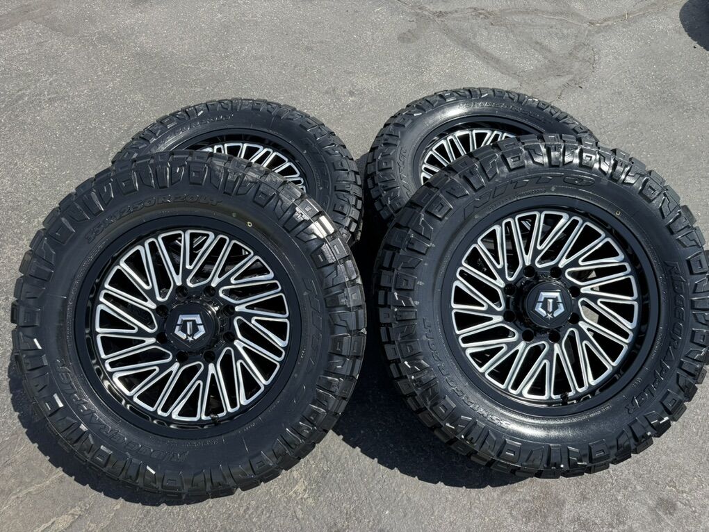 New 35x12.50r20 Nitto Ridge TIS 553bm 8x180 Chevy
