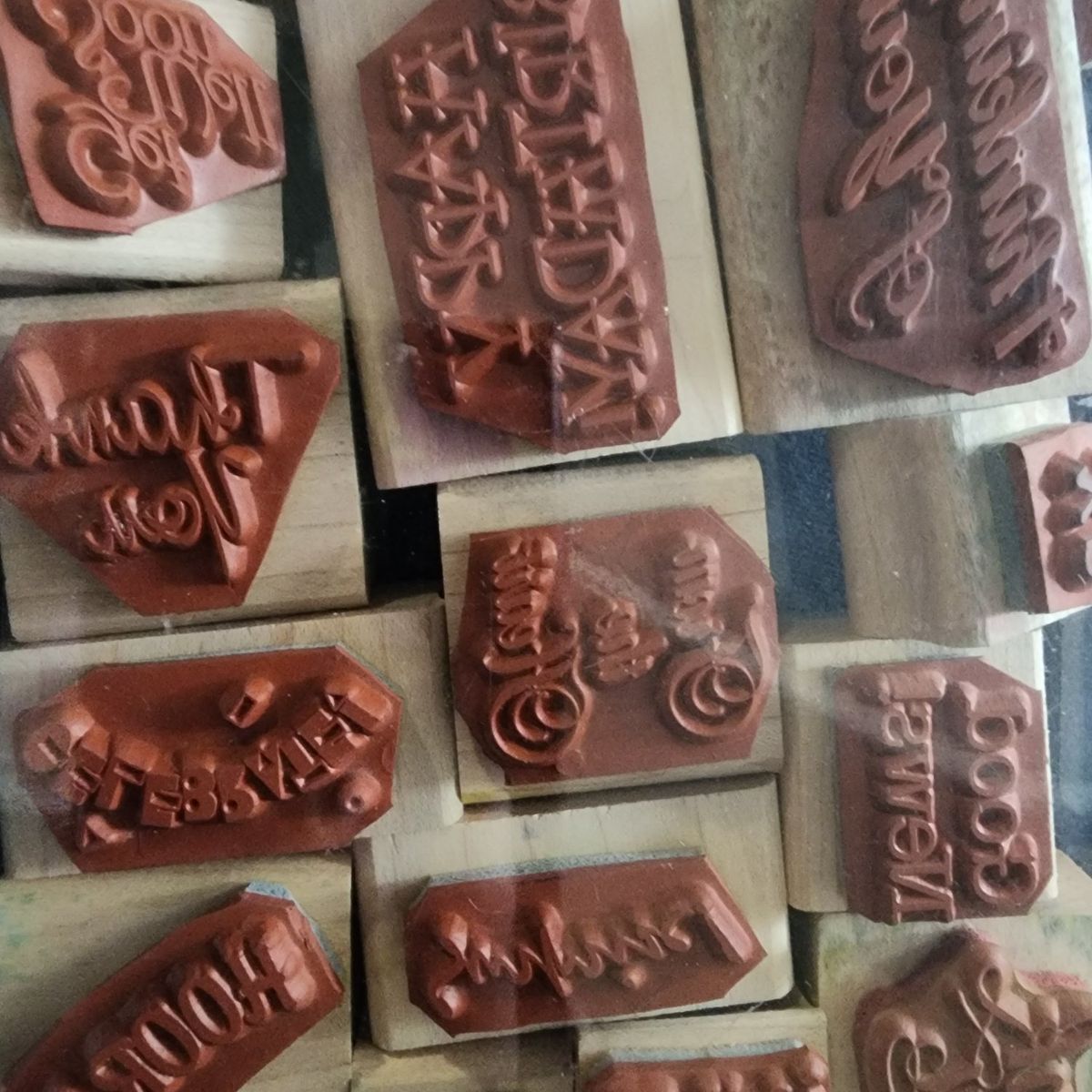 Scrap booking stamps