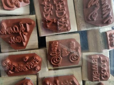 Scrap booking stamps