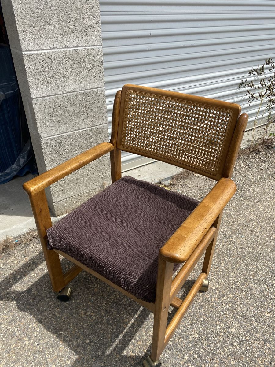 2 Cane-Backed Armchairs