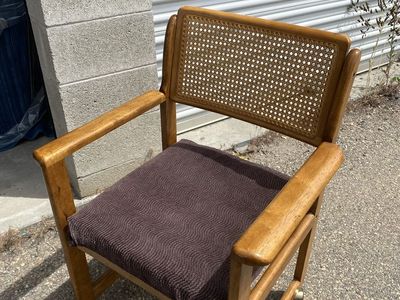 2 Cane-Backed Armchairs