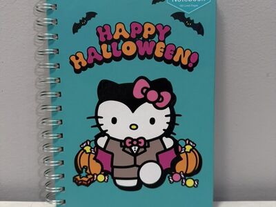 Halloween Hello Kitty Bat Spiral Binder