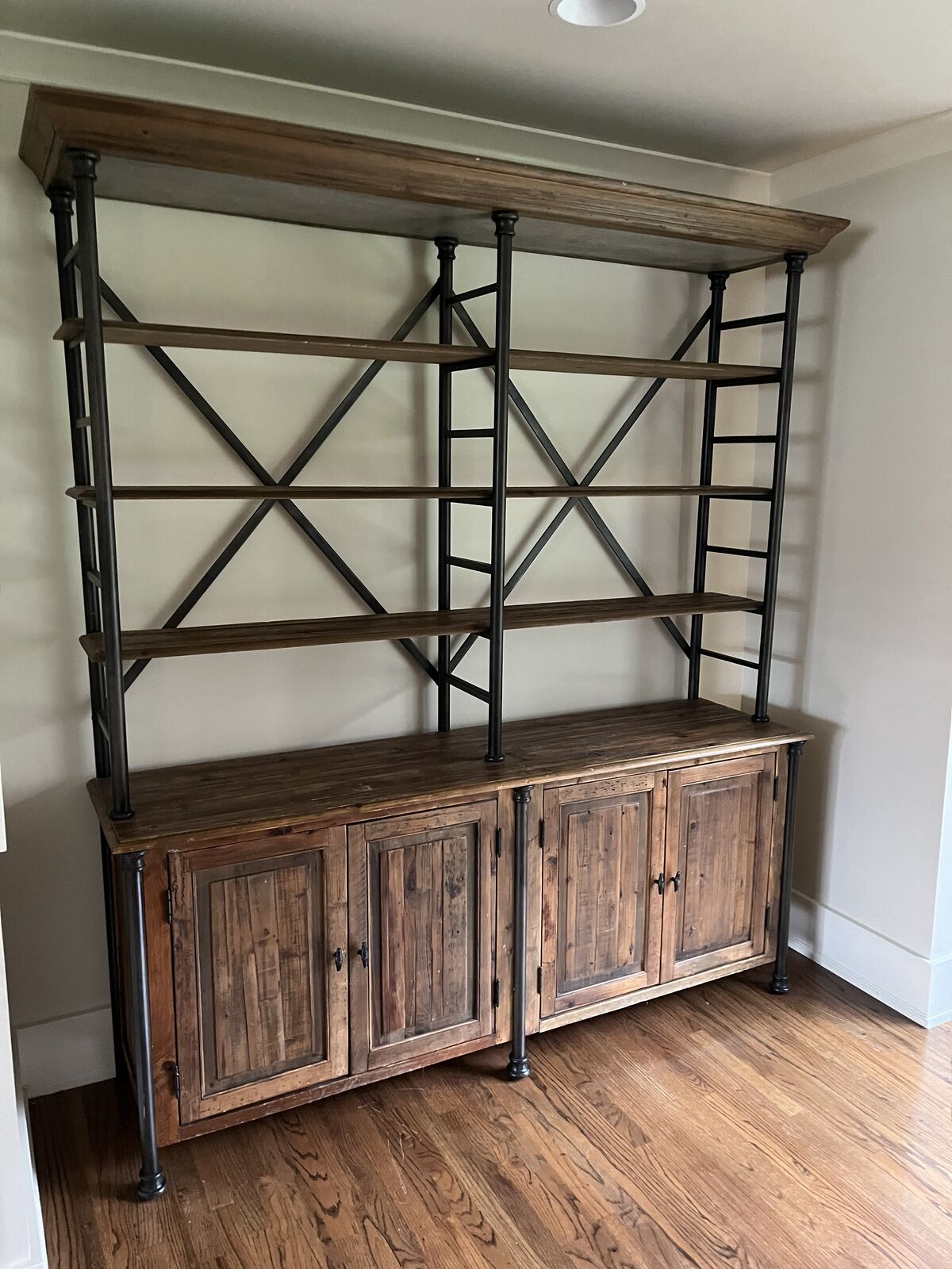 Reclaimed Pine Wood Bookcase