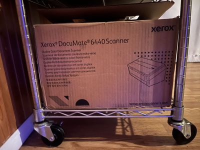 Xerox DocuMate 6440 duplex color document scanner.