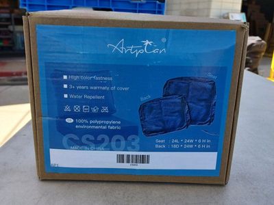 Artptan CS203 Water Repellent Outdoor Cushion Set - Seat 24x24x6, Back 18x24x6