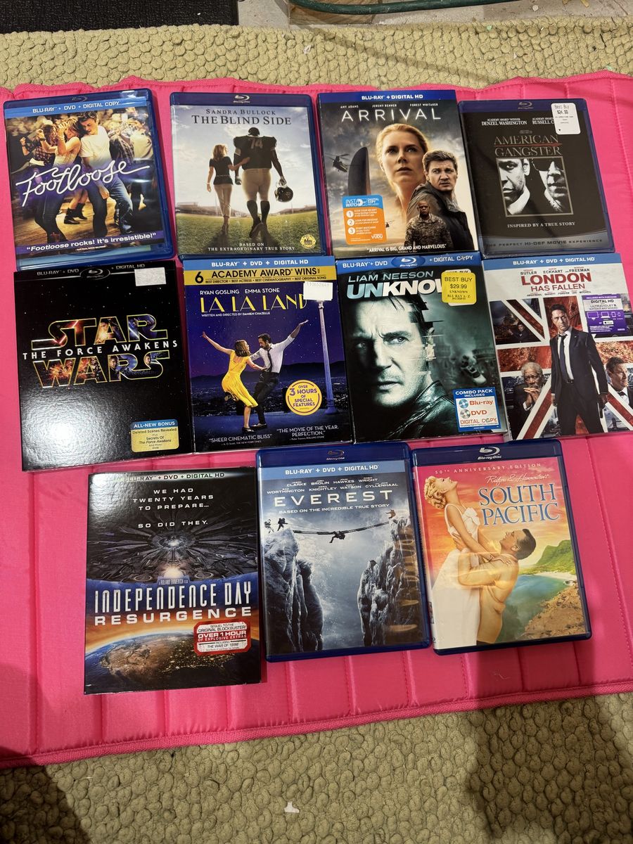 DVD blue ray lot