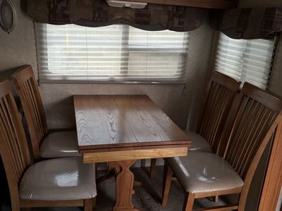 RV dining table and four chairs