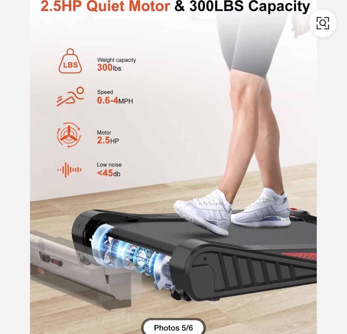Compact Under Desk Treadmill EU-TBPA0521