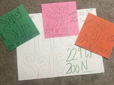 Yard Sale Fathers Day weekend