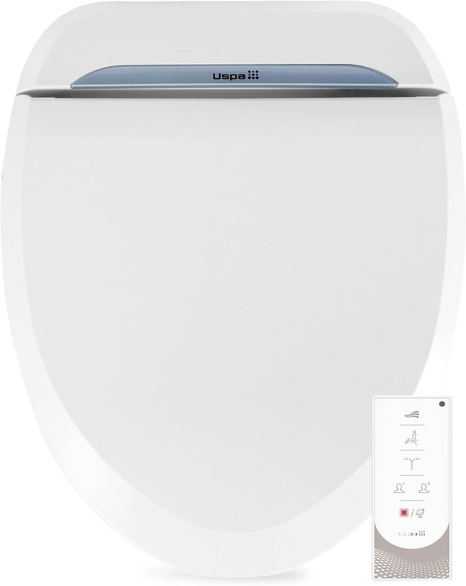 Bio Bidet UB-6800U Bidet Elongated Toilet Seat, Warm Water & Heated Seat #98725