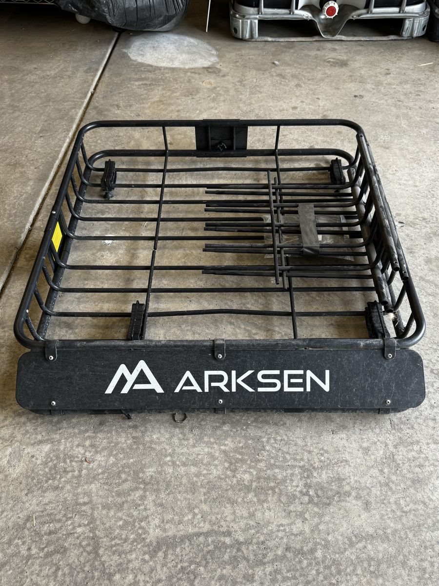 ARKSEN 64” Roof Rack Cargo Basket w/ Extension – 150 lb Capacity