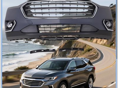 Chevrolet Traverse Front Bumper Assembly with Grille & Fog Lights - Gray (New)