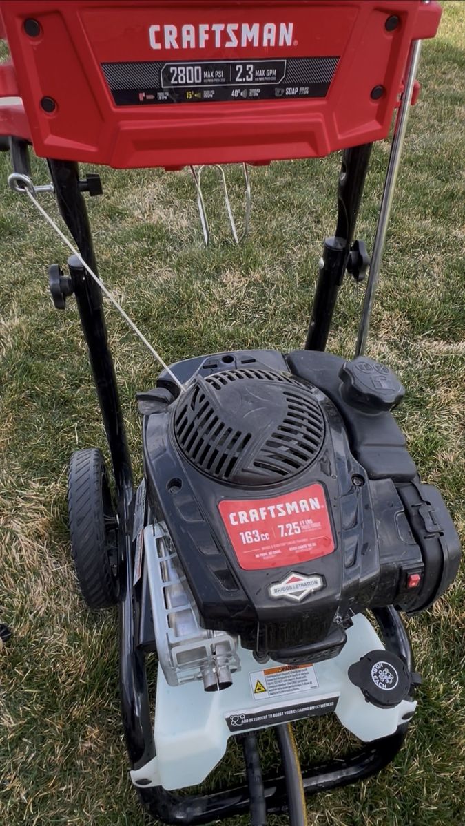2018 Craftsman Pressure Washer