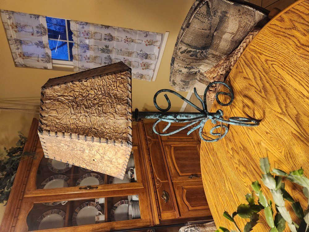 Southwestern Turquoise Metal Lamp